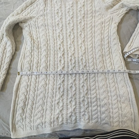 J. Jill Chunky Cable Knit Pullover Chenille Sweater Super Soft Womens Medium EUC - Picture 5 of 7